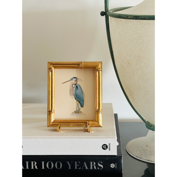 Unframed Hand-Painted Heron Miniature, Skye - Image 3