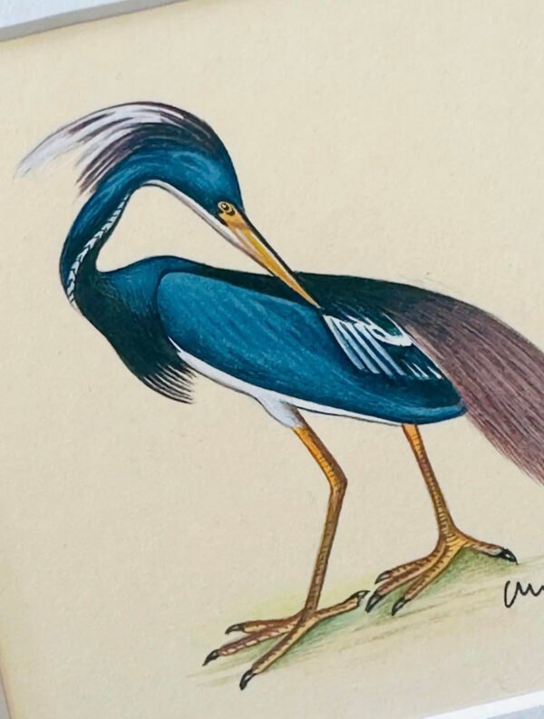 Hand-Painted Blue Heron Mini, Mr. Majesty - Image 3