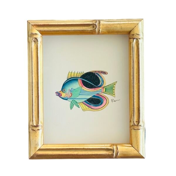 Hand-Painted Fish Mini, Bubbles