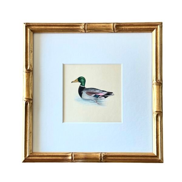 Hand-Painted Mallard Miniature, Feathered Friend