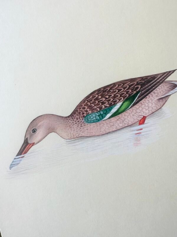 Hand-Painted Mallard Miniature "Waterside Hunt" - Image 3