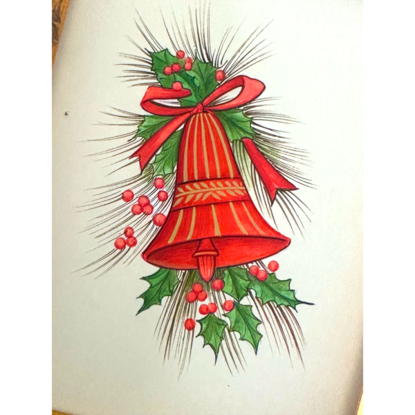 Hand-Painted Miniature Christmas Bells - Image 2