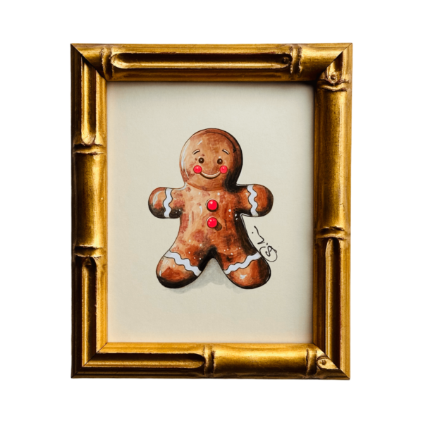 Hand-Painted Mini of a Gingerbread Man