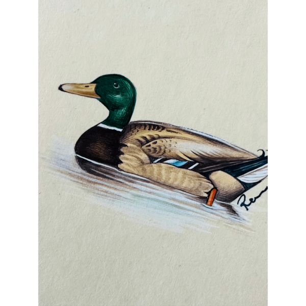 Hand-Painted Mallard Mini, Puddle - Image 2