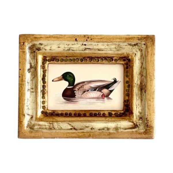 Hand-Painted Mallard Mini Painting, Doodle