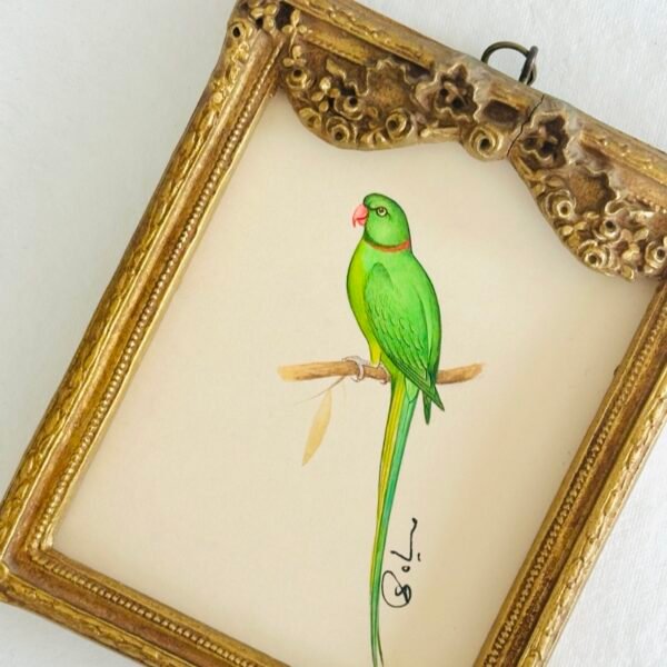 Hand-Painted Parrot Miniature, Paco - Image 2