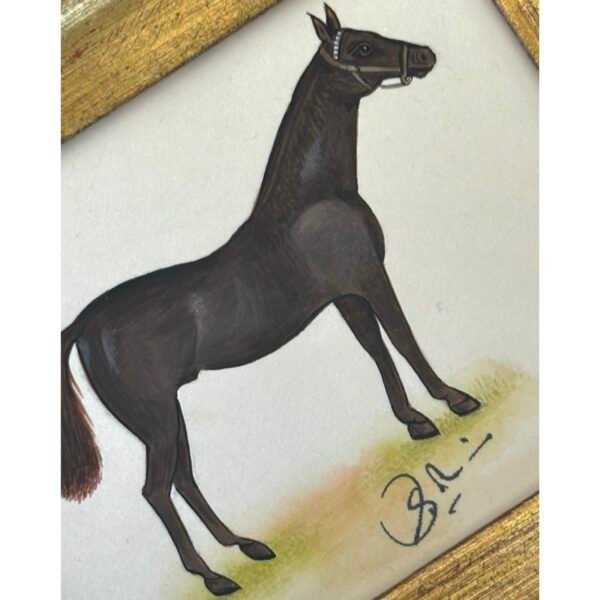 Hand-Painted Mini Horse Painting, Marquis - Image 2