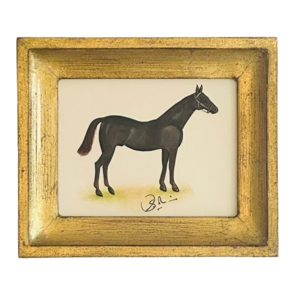 Hand-Painted Mini Horse Painting, Marquis