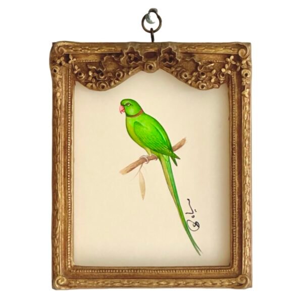 Hand-Painted Parrot Miniature, Paco