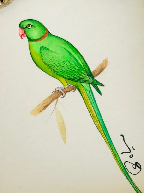 Hand-Painted Parrot Miniature, Paco - Image 3