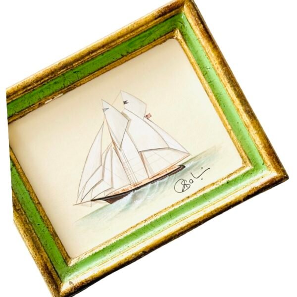 Hand-Painted Sailboat Painting, Morning Star - Image 2