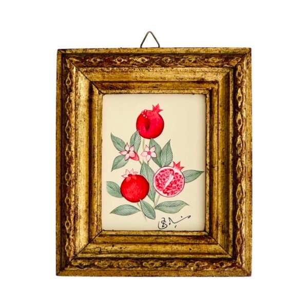 Hand-Painted Mini Pomegranate Painting