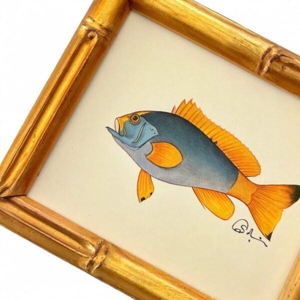Hand-Painted Fish Painting, Wiggles - Image 2