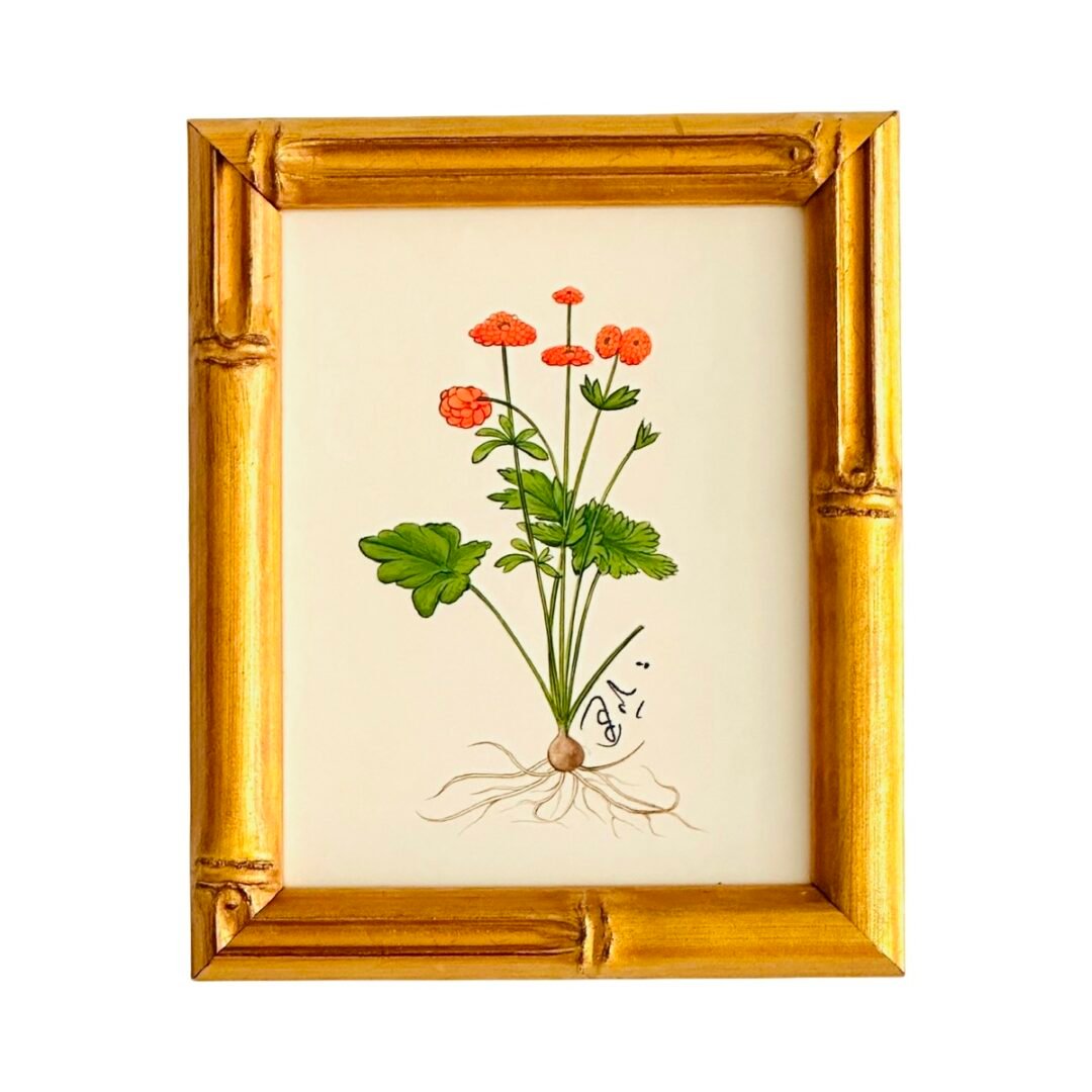 Hand-Painted Botanical Painting, Lilas et Lune