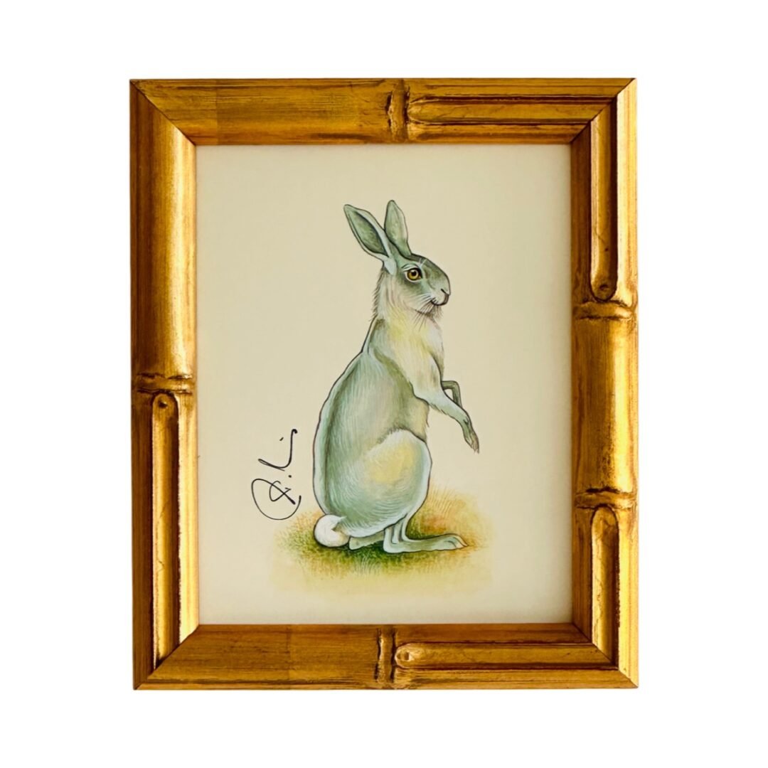 Hand-Painted Bunny Painting, Flopsy