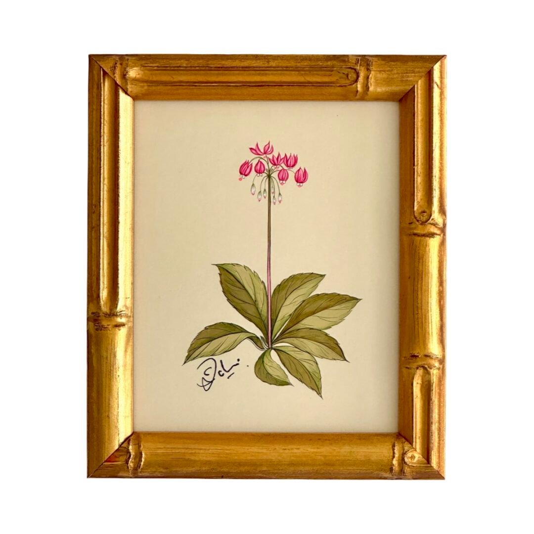 Hand-Painted Botanical Painting, Chérie en Fleur