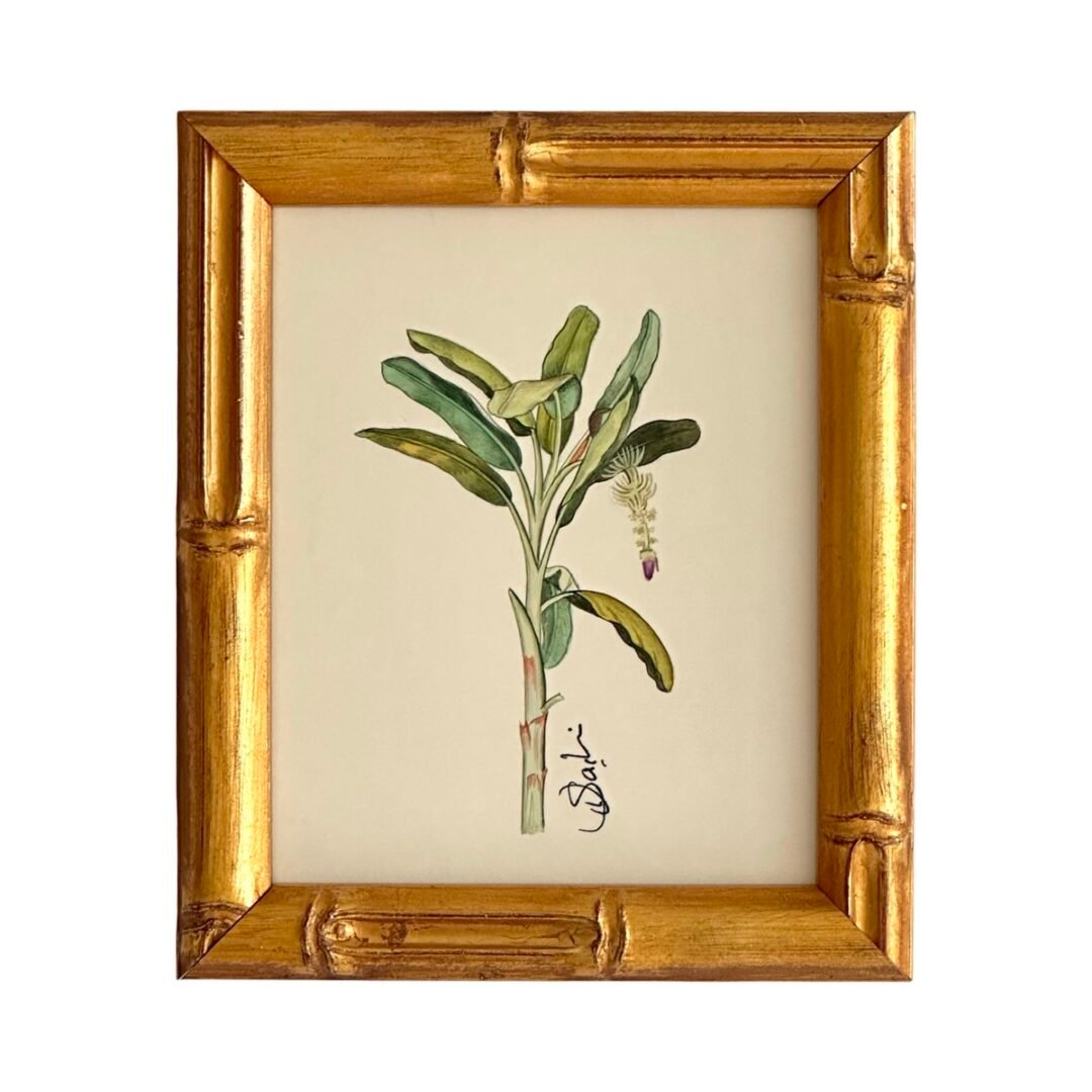 Hand-Painted Banana Palm Tree Painting
