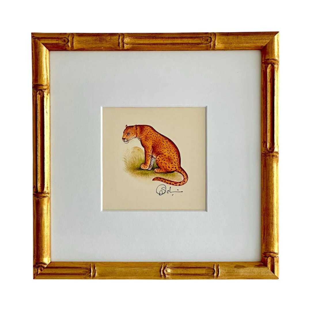 Hand-Painted Cheetah Painting, Dotty