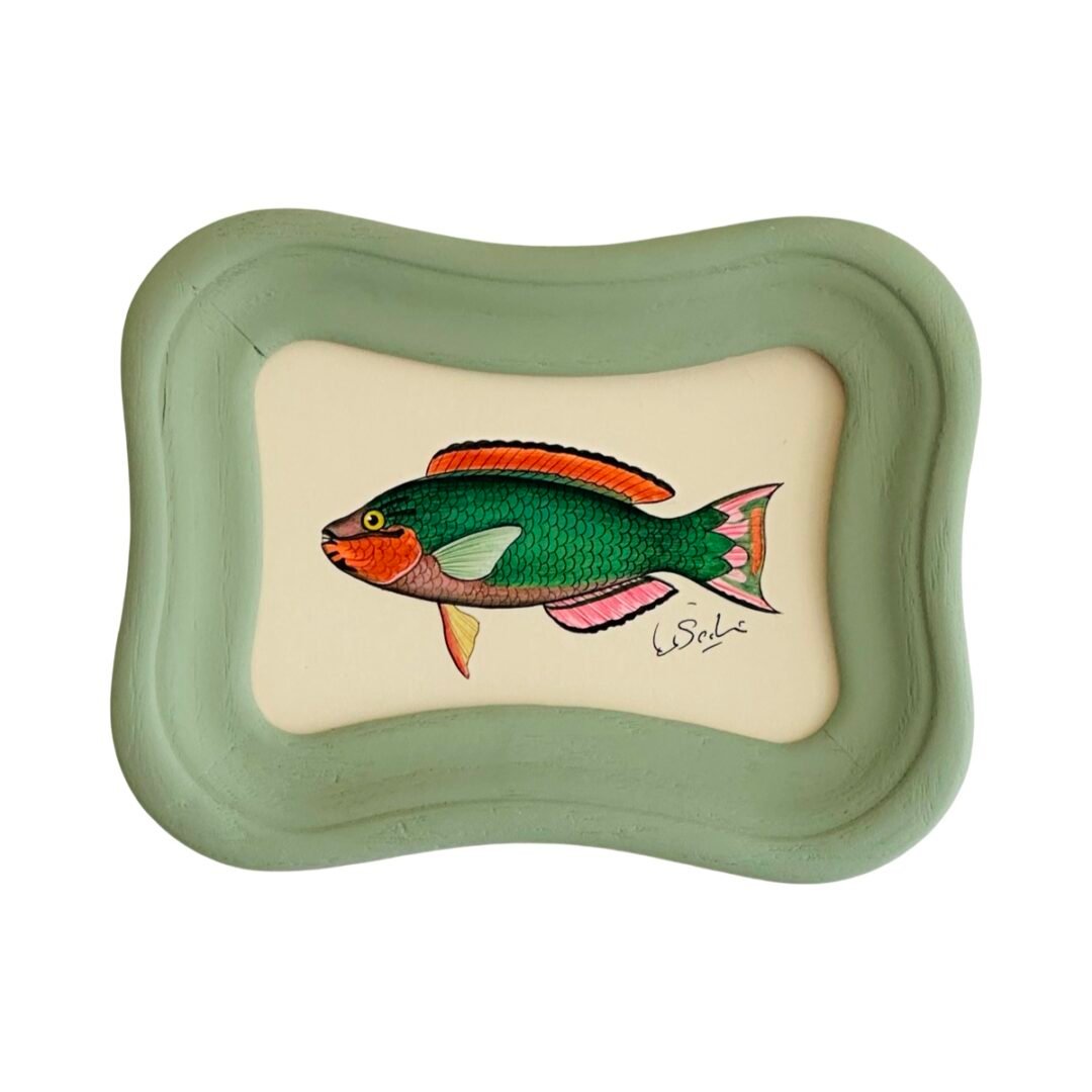 Hand-Painted Fish Painting, Coralito