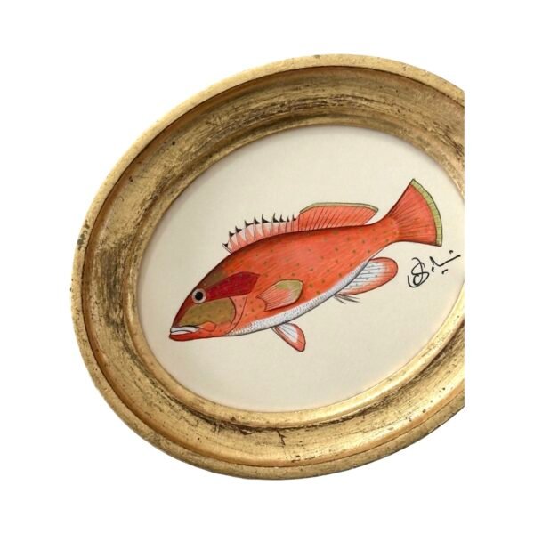 Hand-Painted Fish Painting, Marmalade - Image 2
