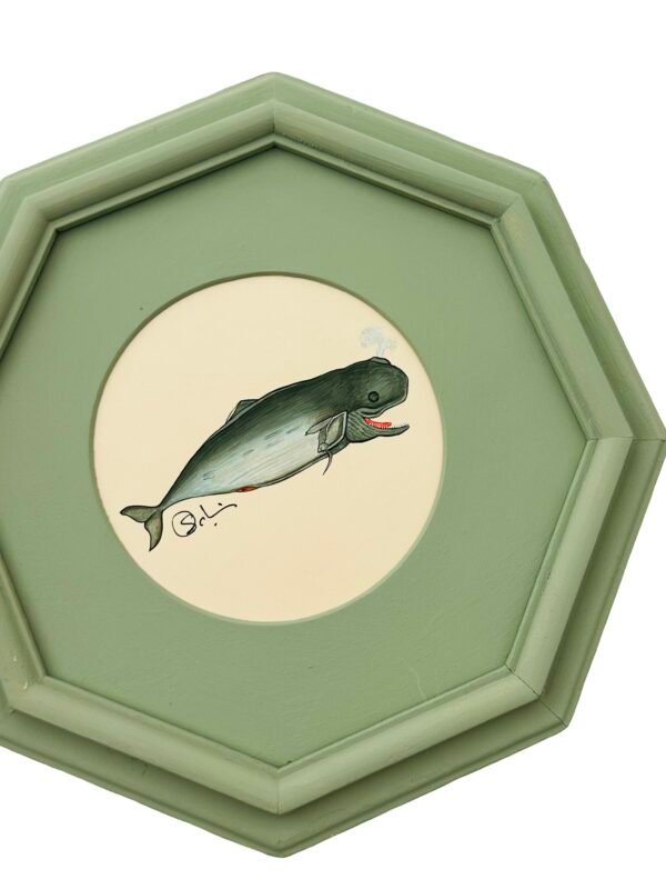 Original Hand-Painted Baby Whale Painting, Tide - Image 2
