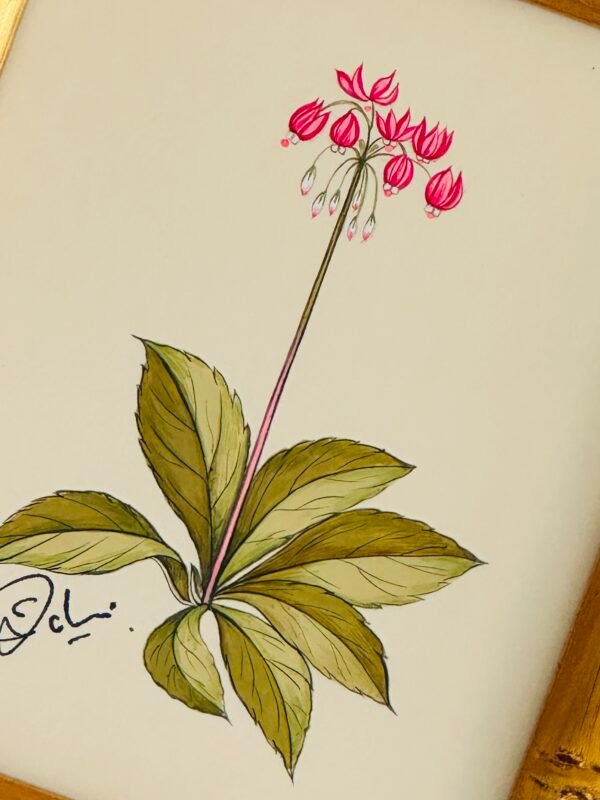 Hand-Painted Botanical Painting, Chérie en Fleur - Image 2