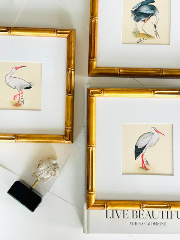 Hand-Painted White Ibis Painting, Rosie - Image 3