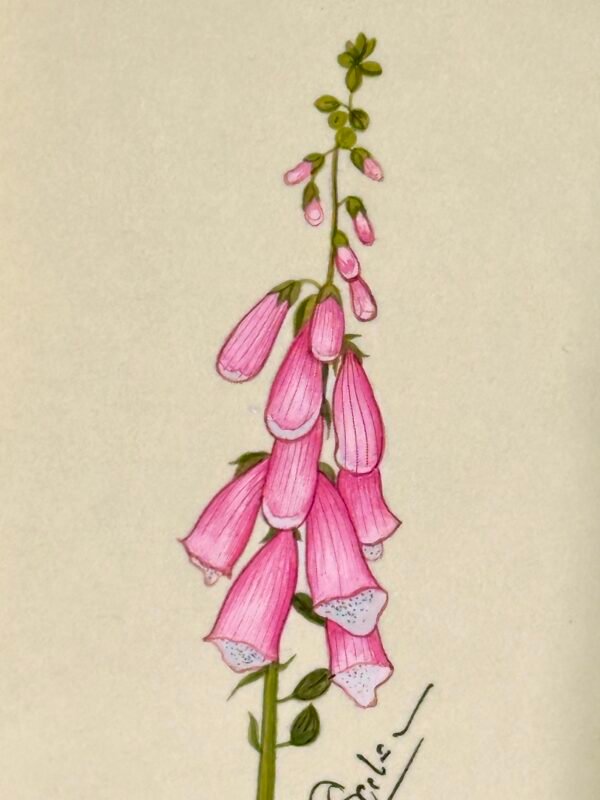 Hand-Painted Floral Painting, Petal Puff - Image 2