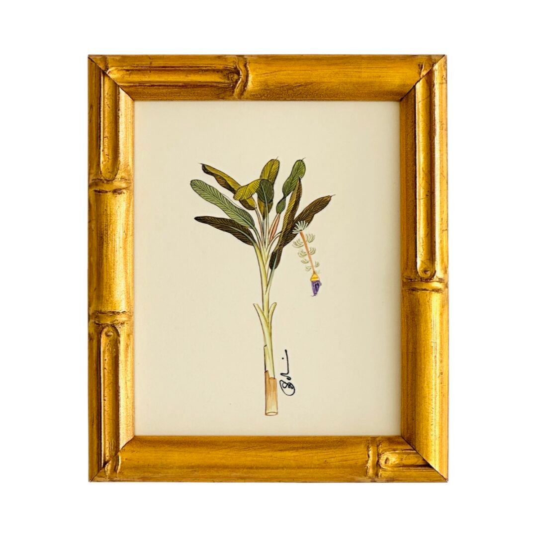Hand-Painted Banana Palm Tree Painting