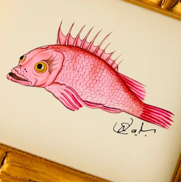 Hand-Painted Fish Painting, Fizz - Image 2
