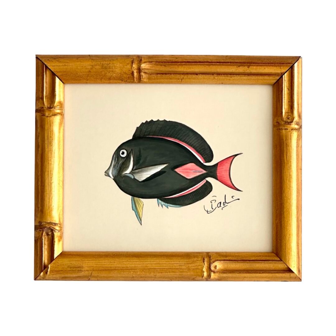 Hand-Painted Fish Painting, Midnight