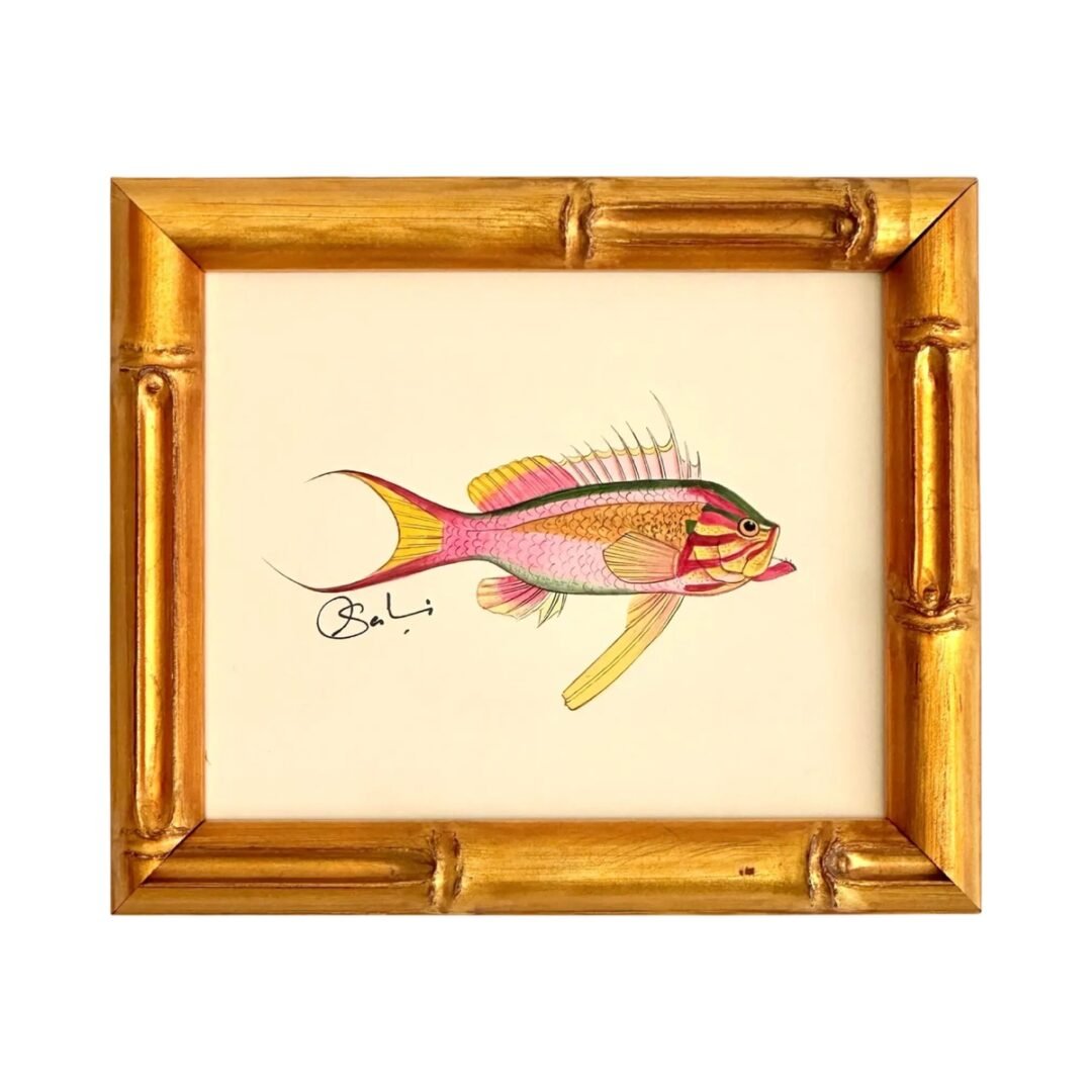 Hand-Painted Fish Painting, Peep