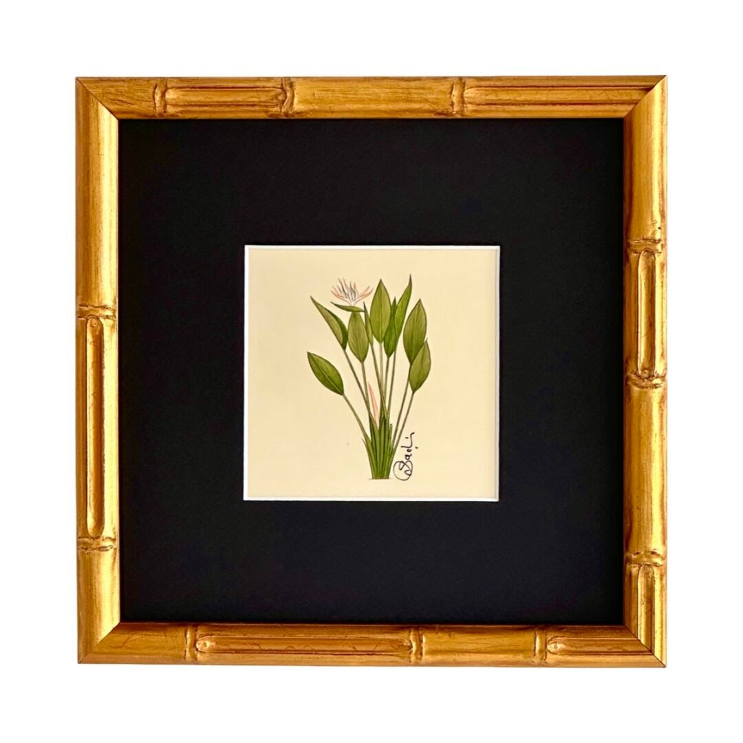 Hand-Painted Bird of Paradise Painting