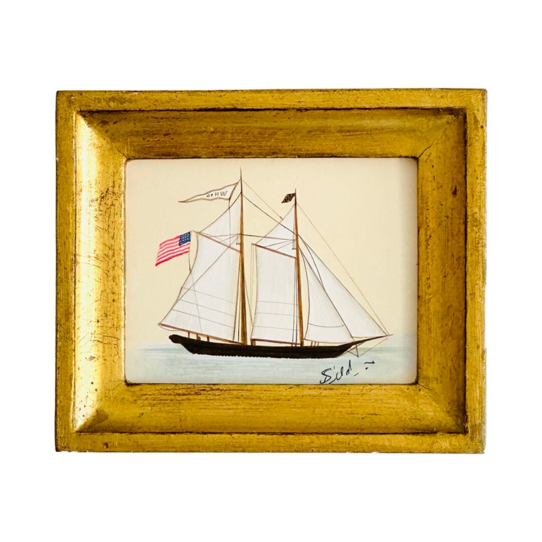 Hand-Painted Sailboat Painting, Little Voyager