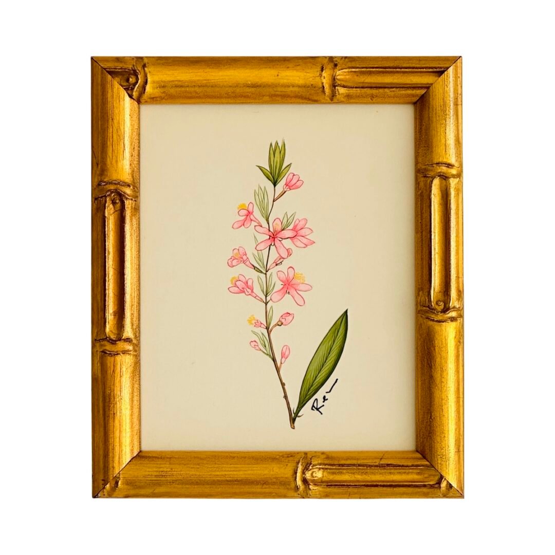 Hand-Painted Floral Painting, Pink Breeze