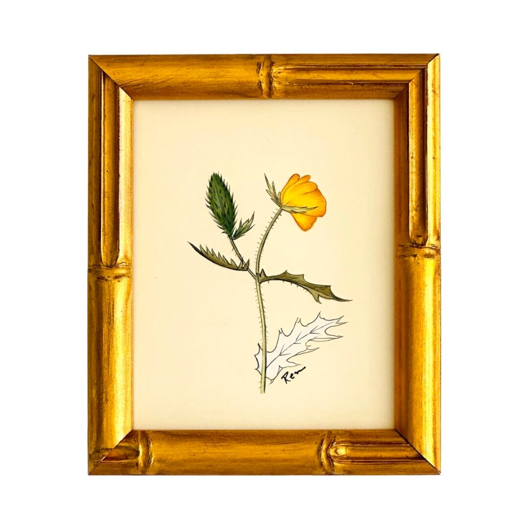 Hand-Painted Floral Painting, Goldiepop
