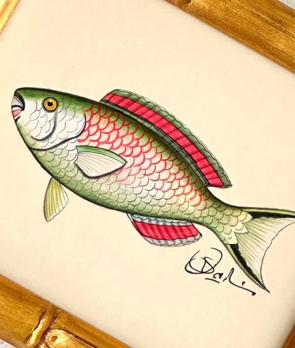 Hand-Painted Fish Painting, Gumdrop - Image 2