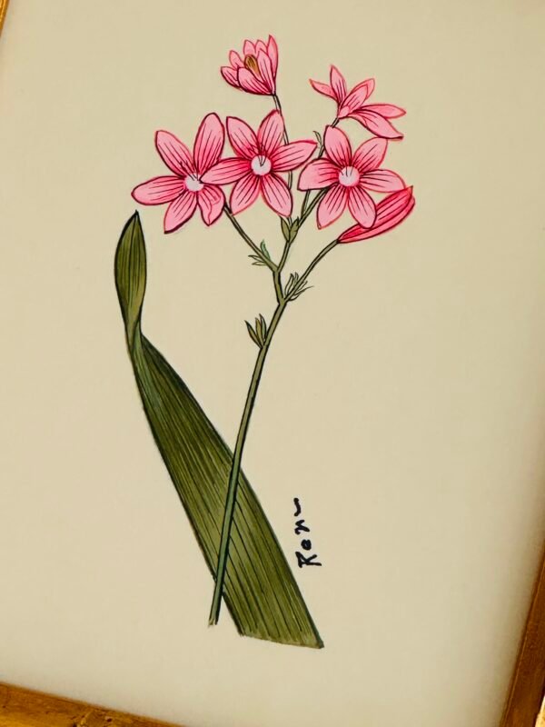Hand-Painted Floral Painting, Blushberry - Image 2
