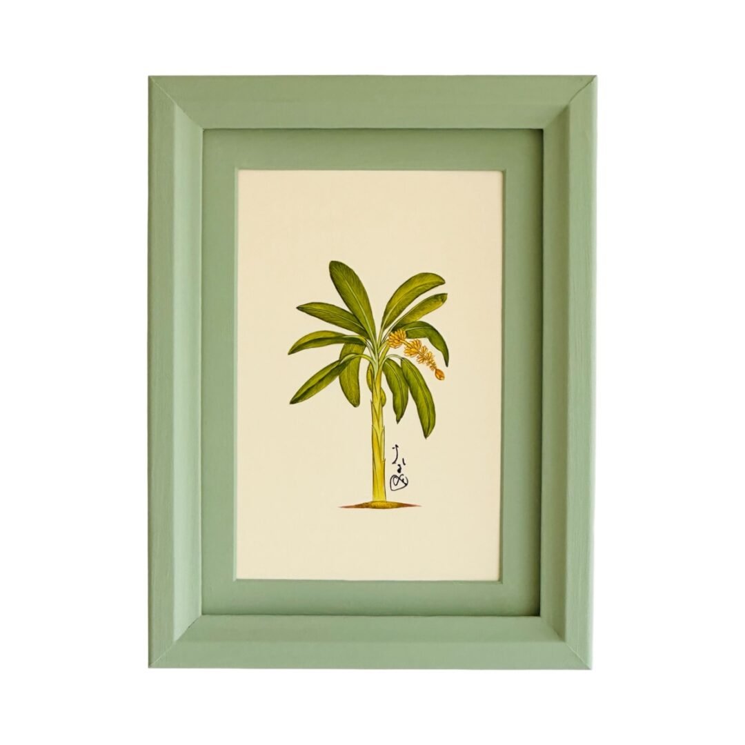 Hand-Painted Banana Palm Tree Painting