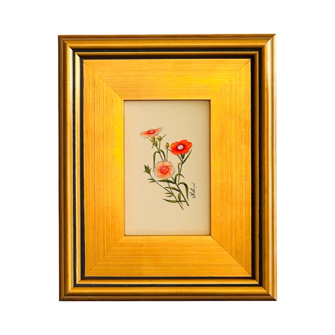 Hand-Painted Floral Painting, Peach Blossom