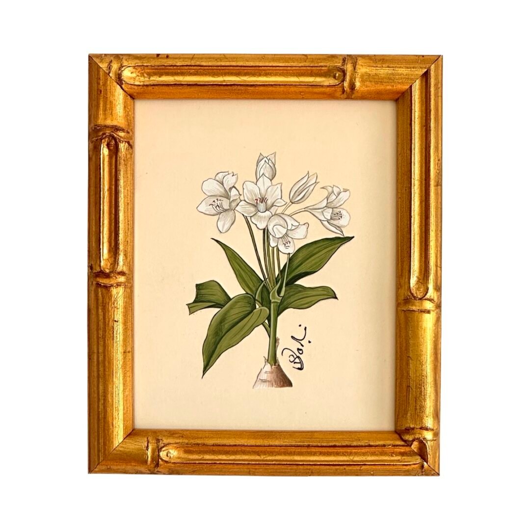 Hand-Painted Floral Painting, Whispering Whites