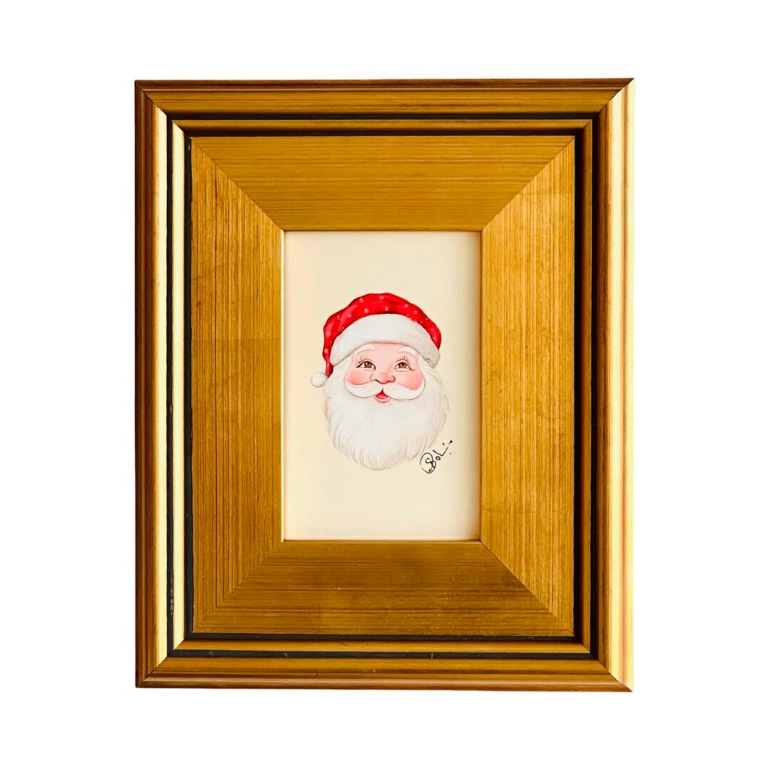Hand-Painted Santa Painting