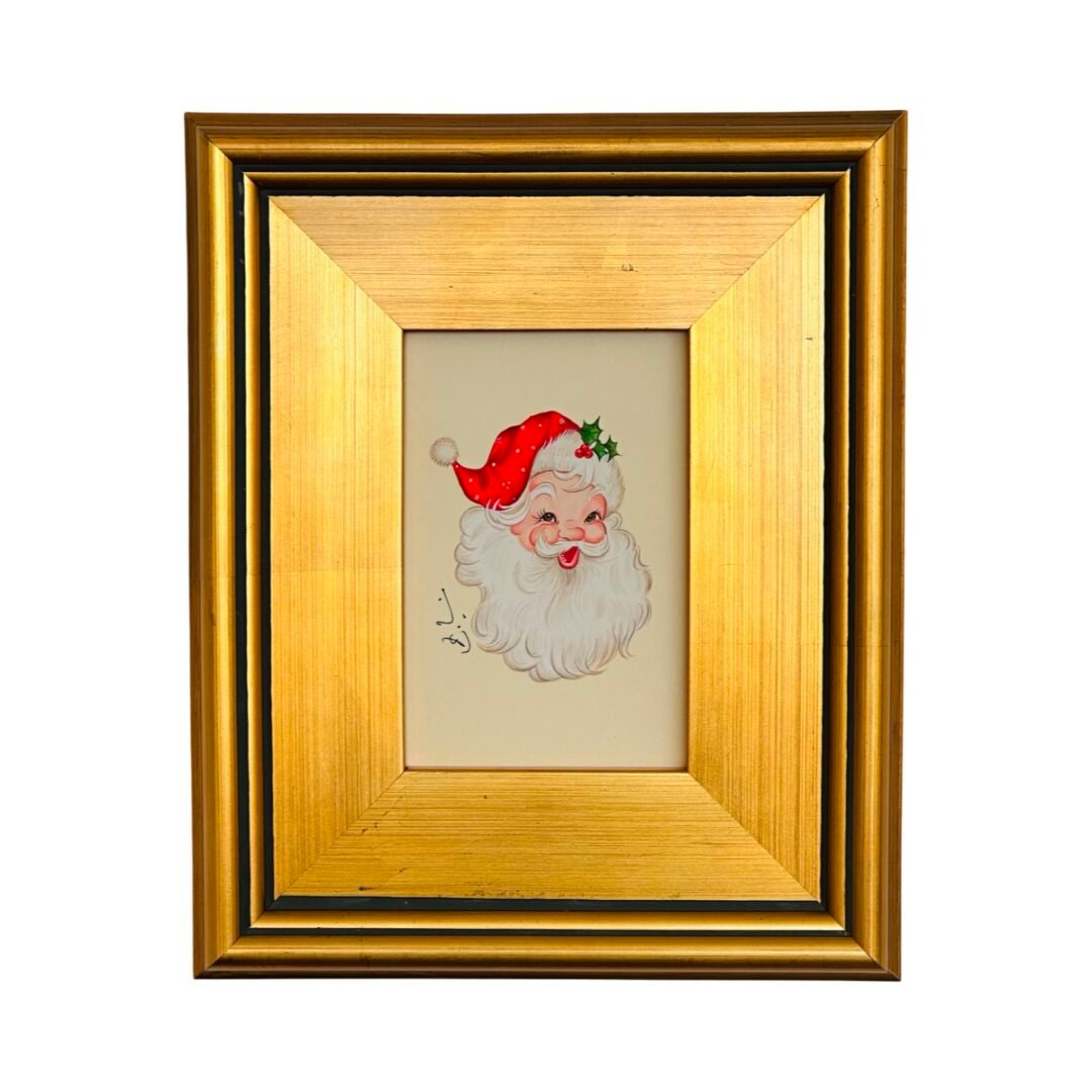 Hand-Painted Santa Painting