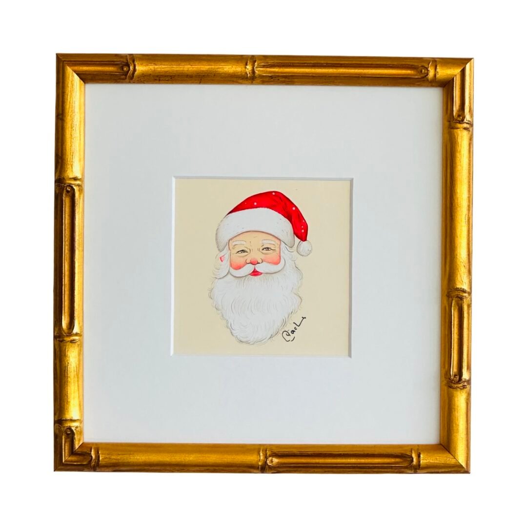 Hand-Painted Santa Painting