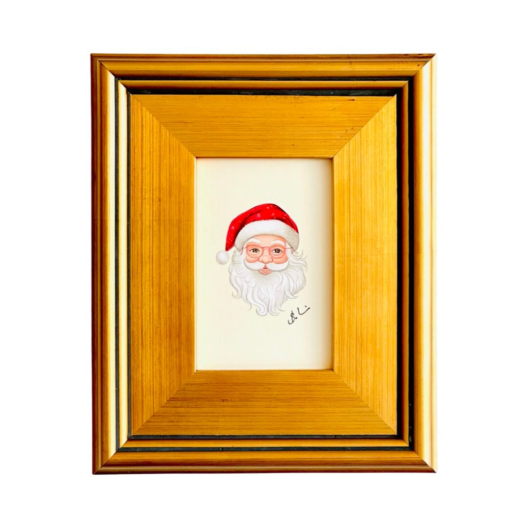 Hand-Painted Santa Painting