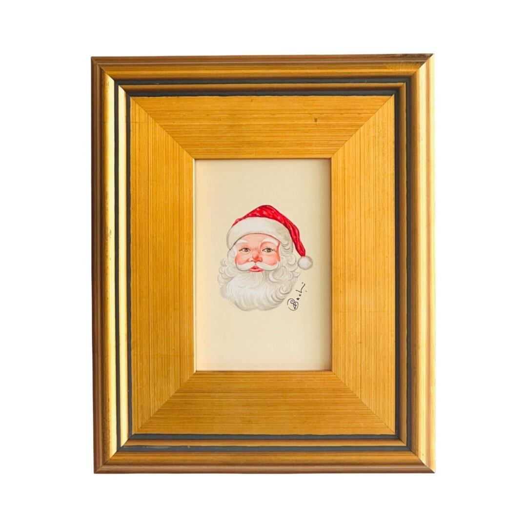 Hand-Painted Santa Painting