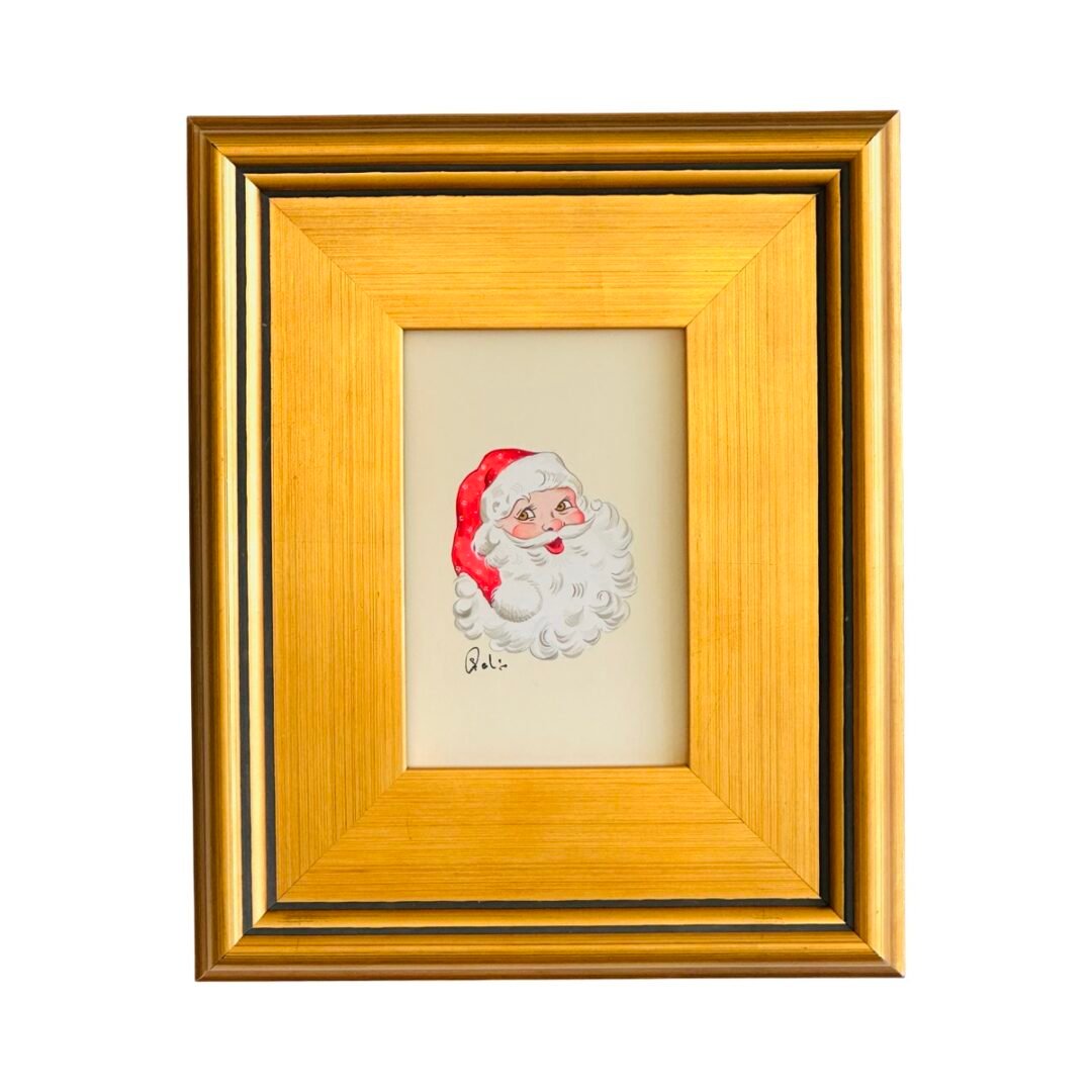 Hand-Painted Santa Painting