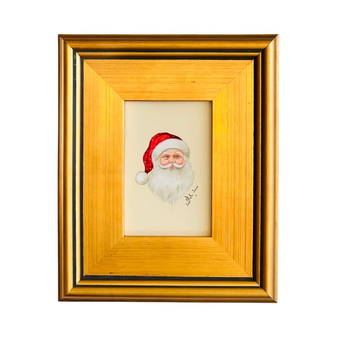 Hand-Painted Santa Painting