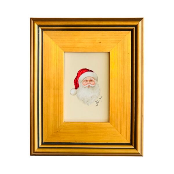 Hand-Painted Santa Painting