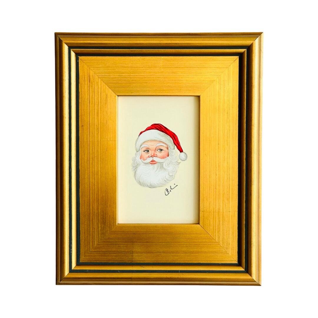 Hand-Painted Santa Painting